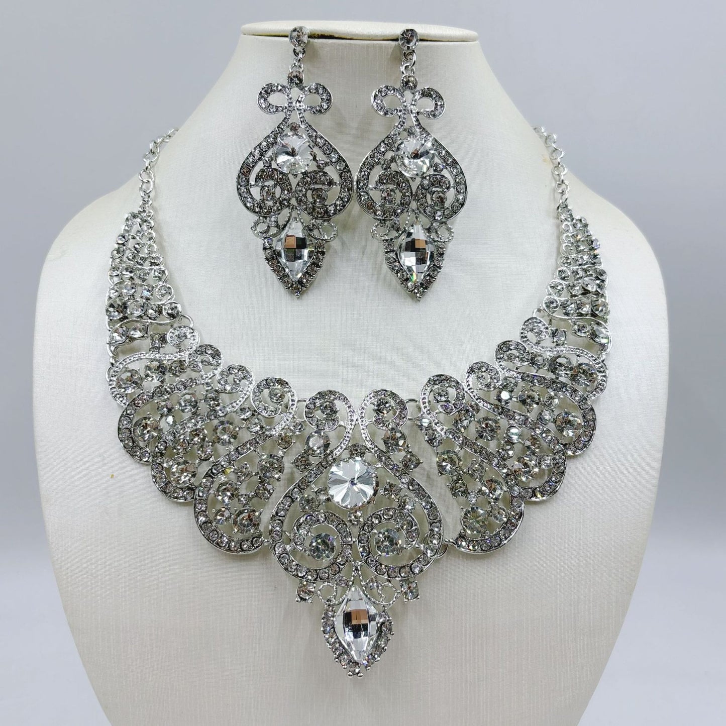 Diamond Collarbone Suite Dress Dinner Female Jewelry Set
