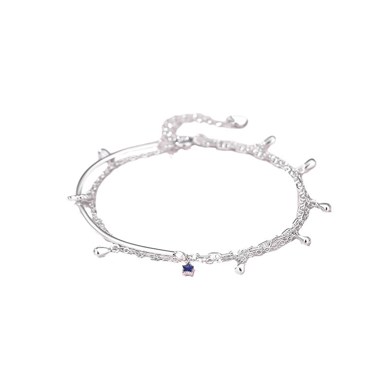 Sterling Sier Female Design Half Hand Bracelets