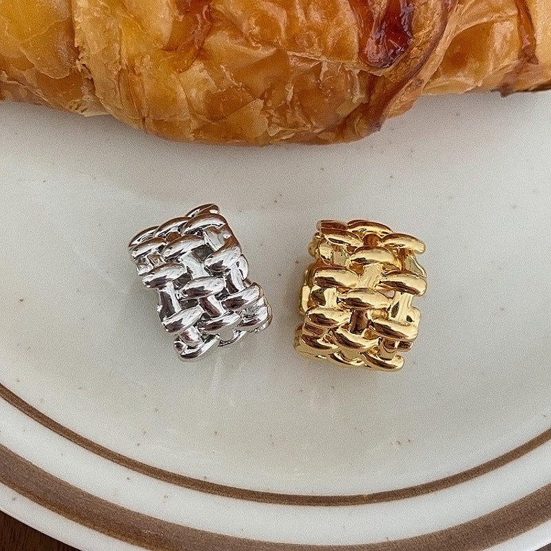 Women's & Men's Creative Design Mesh Woven Fashion Personality Rings