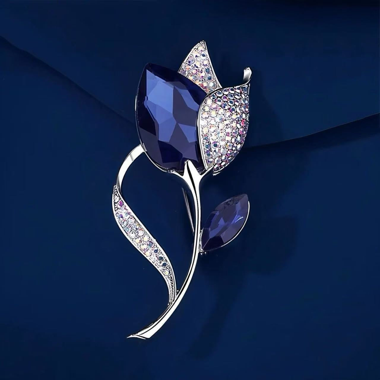 Women's Micro Zircon Brooch Exquisite Plant Pin Brooches