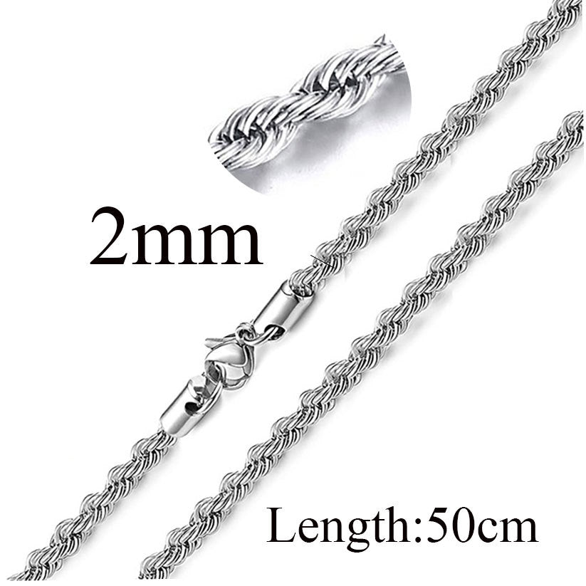 Innovative Simple Stainless Steel Twist Fashion Necklaces