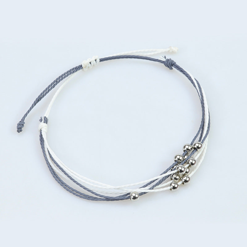 Bohemian Taiwan Wax Line Hand-woven Thread Bracelets
