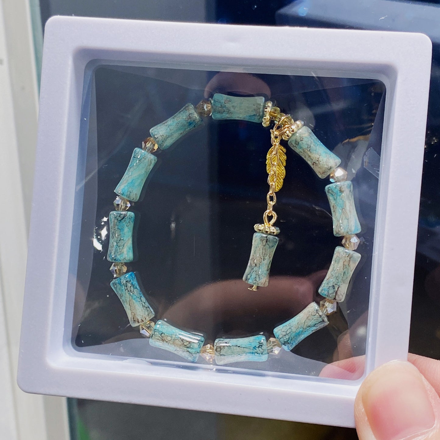 Scenic Spot Gift Box Colored Glaze Bracelets