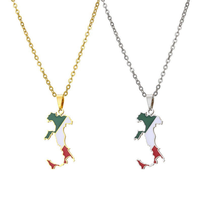 Women's Stainless Steel National Style Niche Design Light Luxury Necklaces