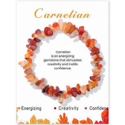 Gravel Beads Stone Vintage Business Cardboard Bracelets