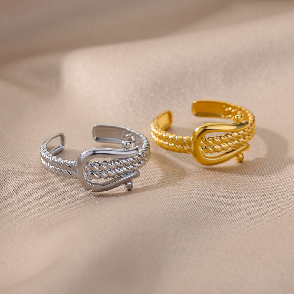 Men's Korean Style Simple Stainless Steel Geometric Rings
