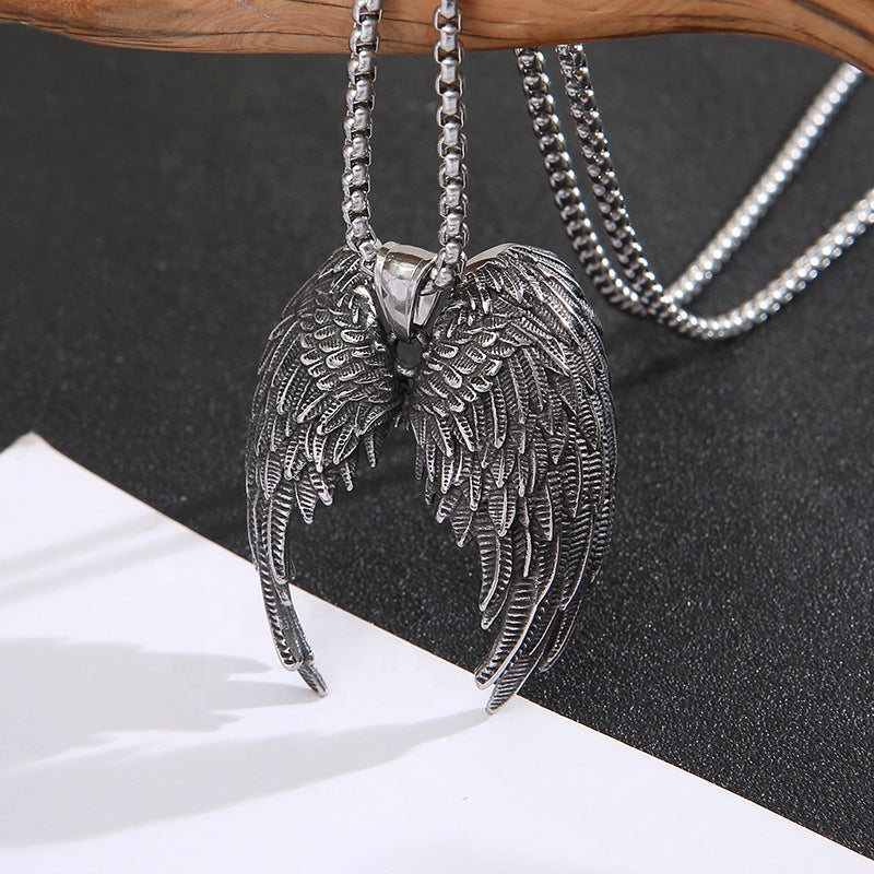 Men's Die-casting Pattern Six-pointed Star Trendy Cool Rock Necklaces