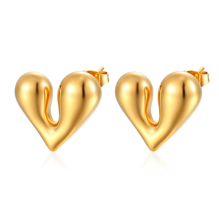 Women's Fashionable Stainless Steel Love High-grade Light Necklaces
