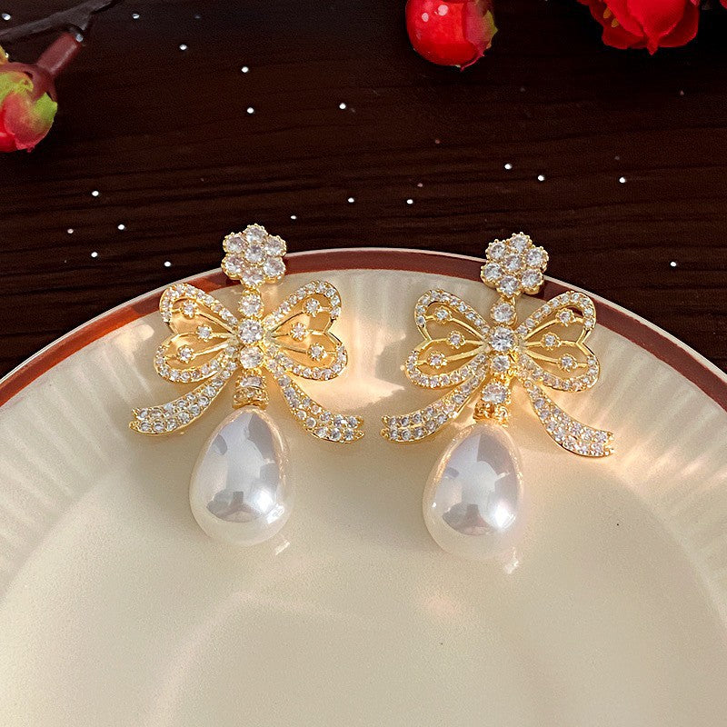 Shining Diamond Irregular Round Female Special Earrings