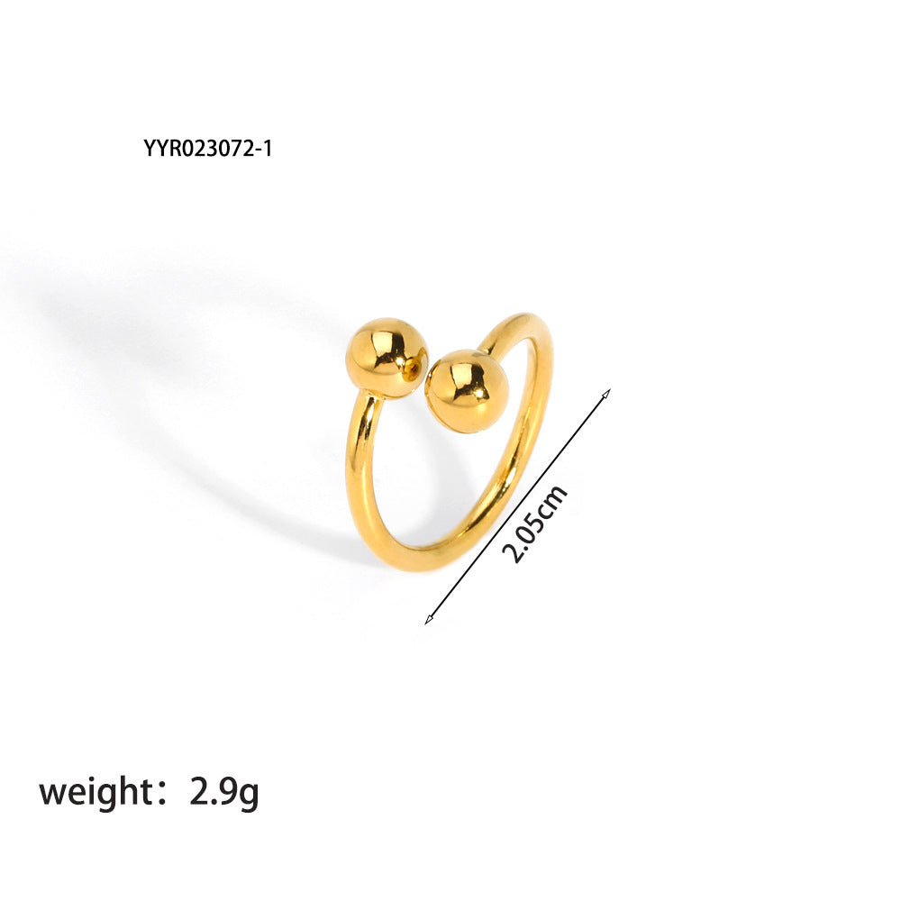 Ornament Female Irregular Personality Temperament Gold-plated Rings