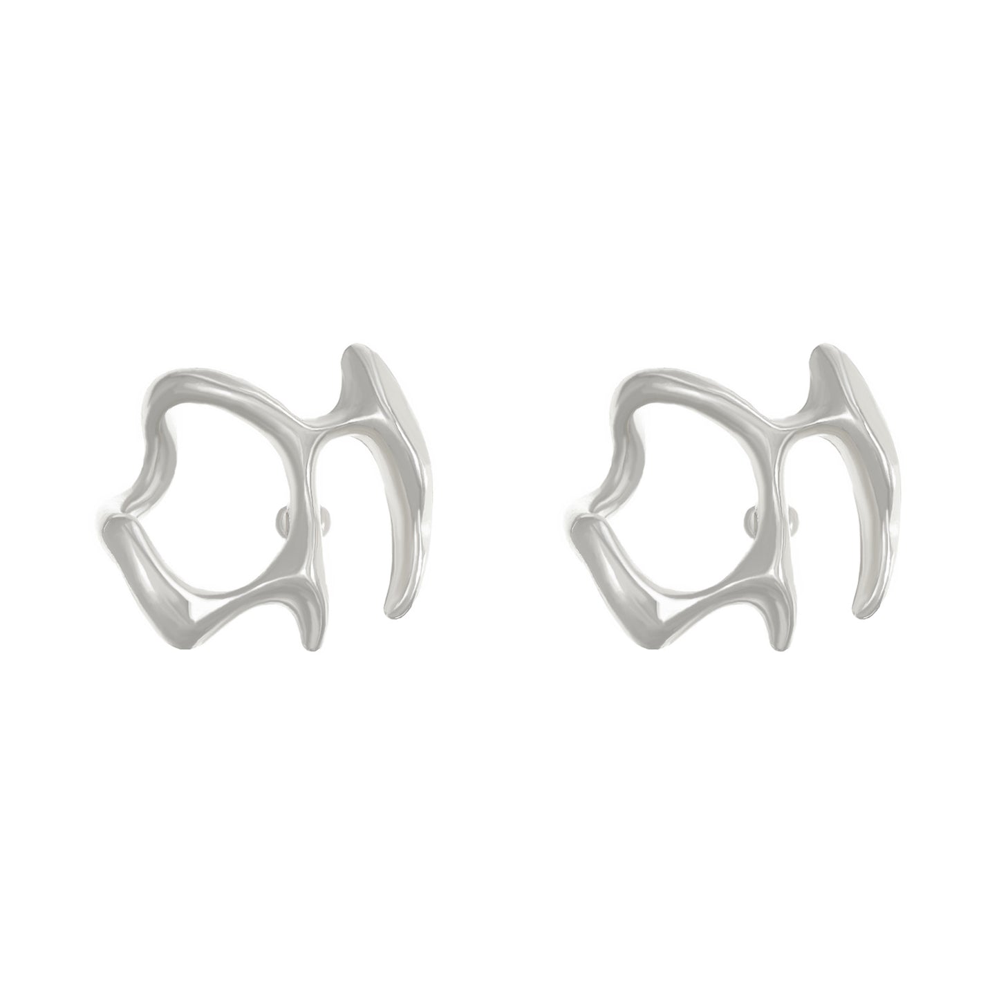 Liquid Hollow Ear Female Graceful Personality Creative Design Alloy Earrings