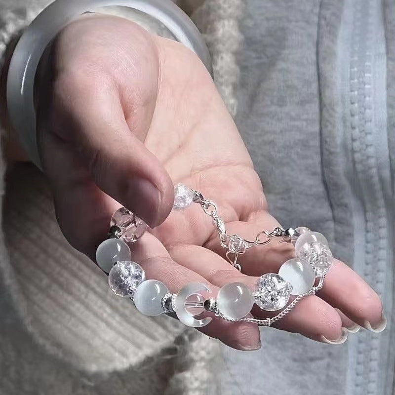 Green Phantom Quartz Design Lucky Crystal Hand Bracelets