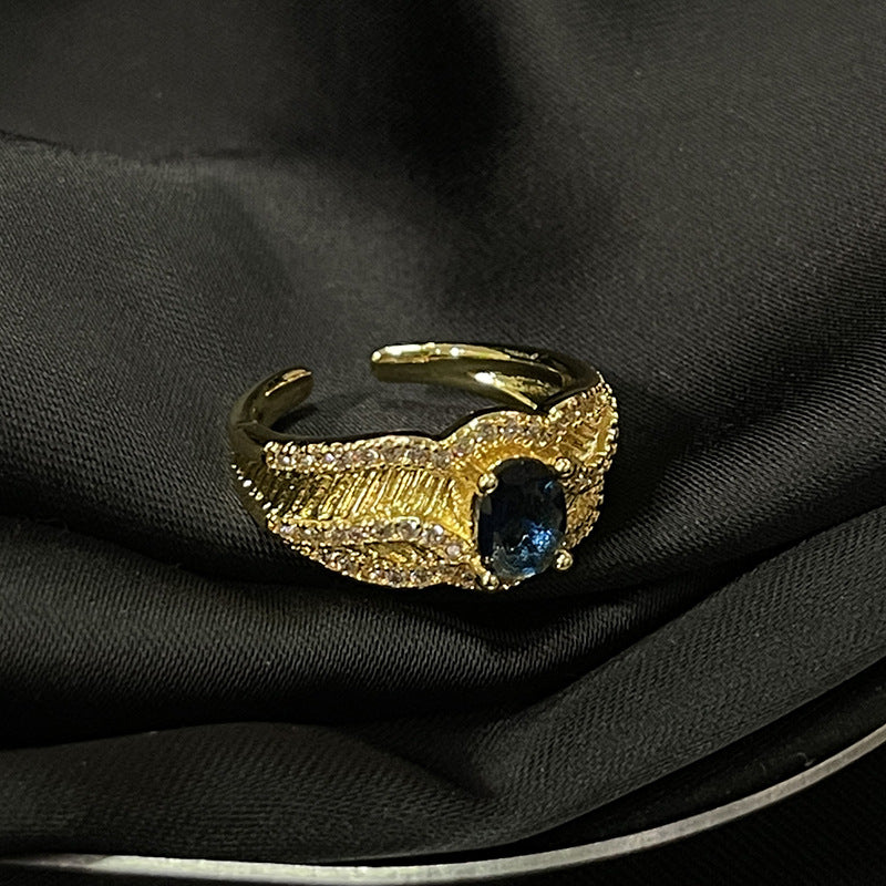 Women's Light Luxury High-grade Open Antique Retro Rings