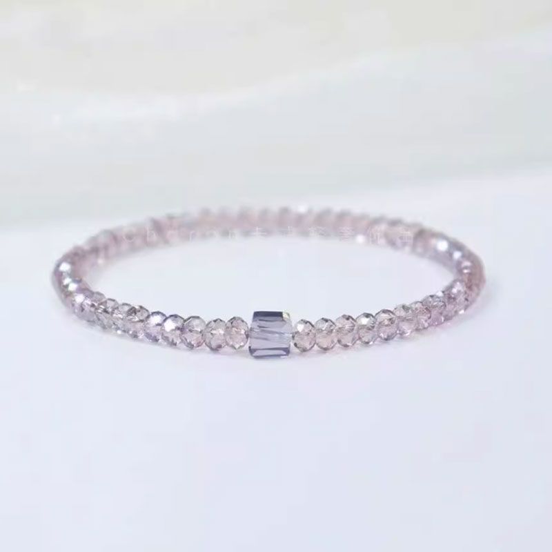 Women's Korean Elegant Couple Crystal Beaded Elastic Bracelet