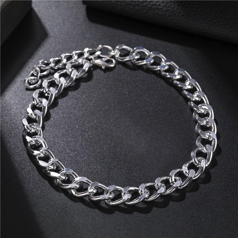 Punk Thick Chain Simple Vintage Sweater Creative Geometric Necklace