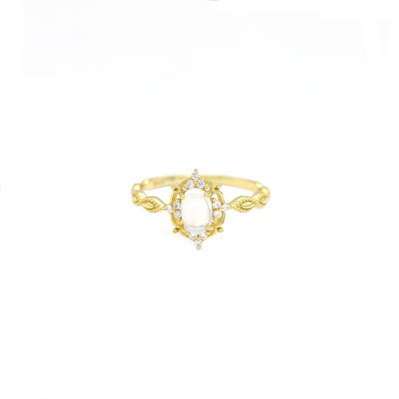 Women's For Gold-plated Inlaid Retro Affordable Luxury Rings