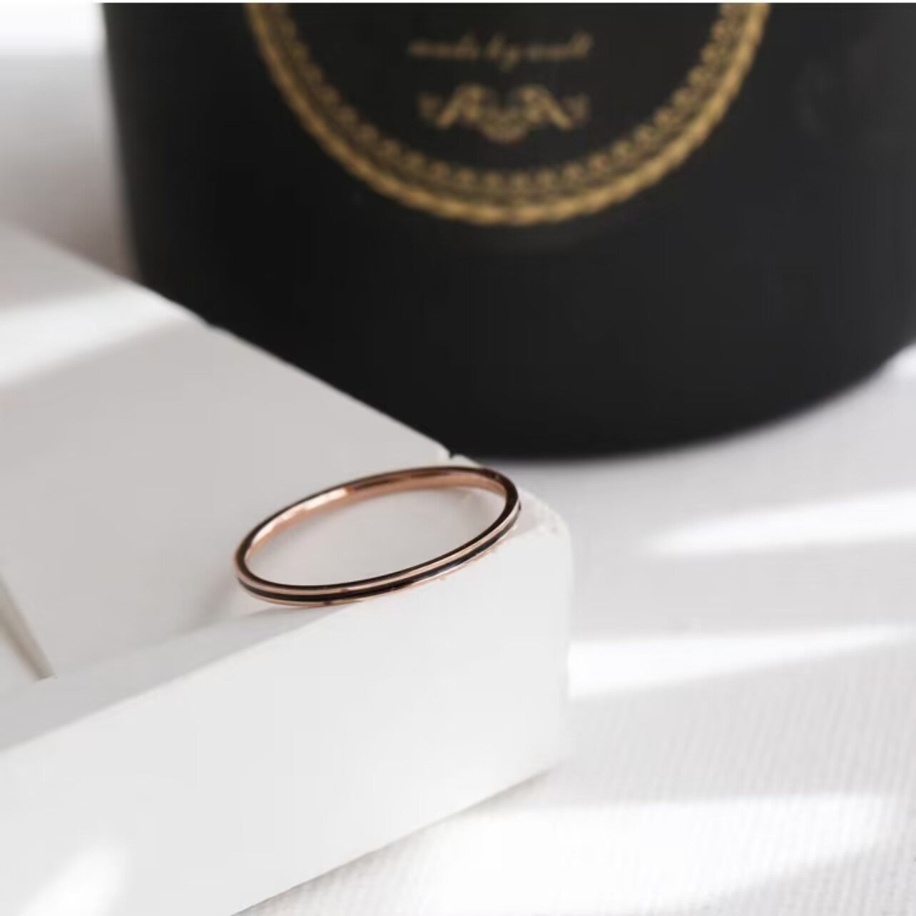 Titanium Steel Color Retaining Extremely Fine Index Finger Female Rings