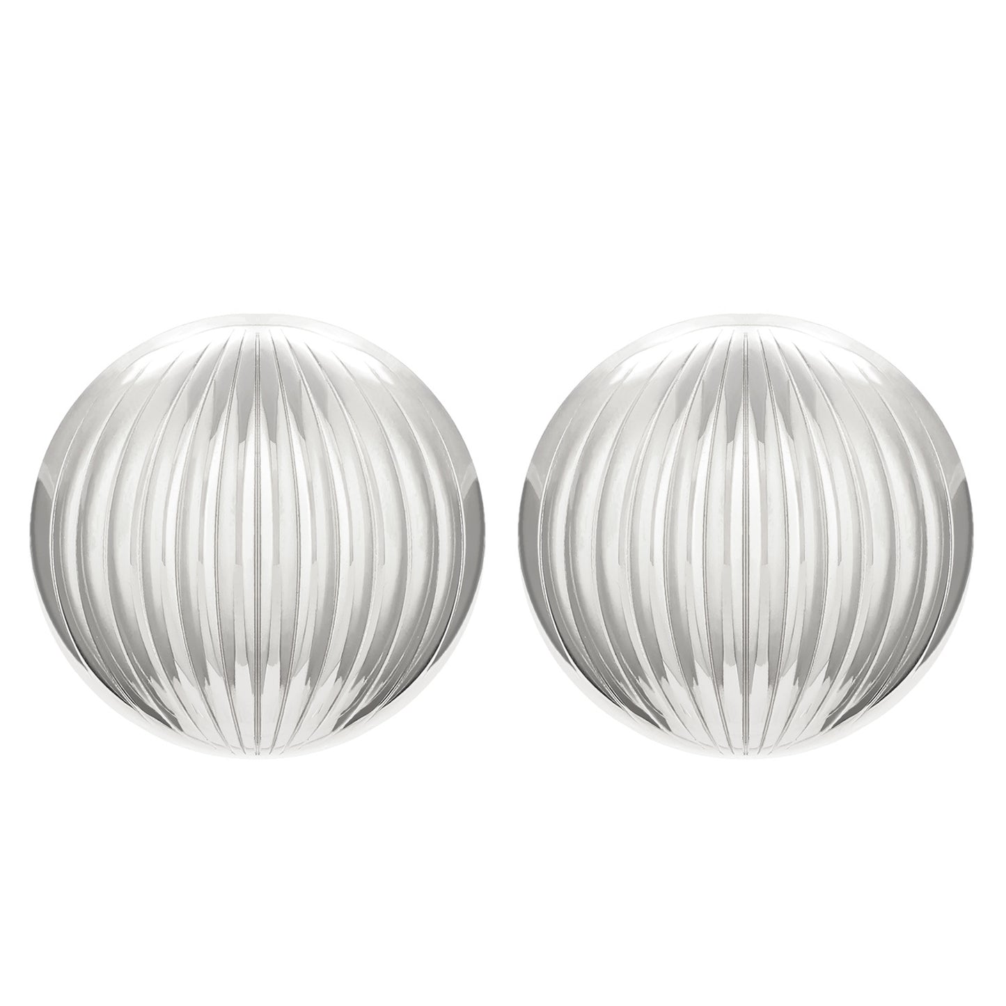 Oval Stainless Steel Personality Geometric Trend Peach Heart Earrings