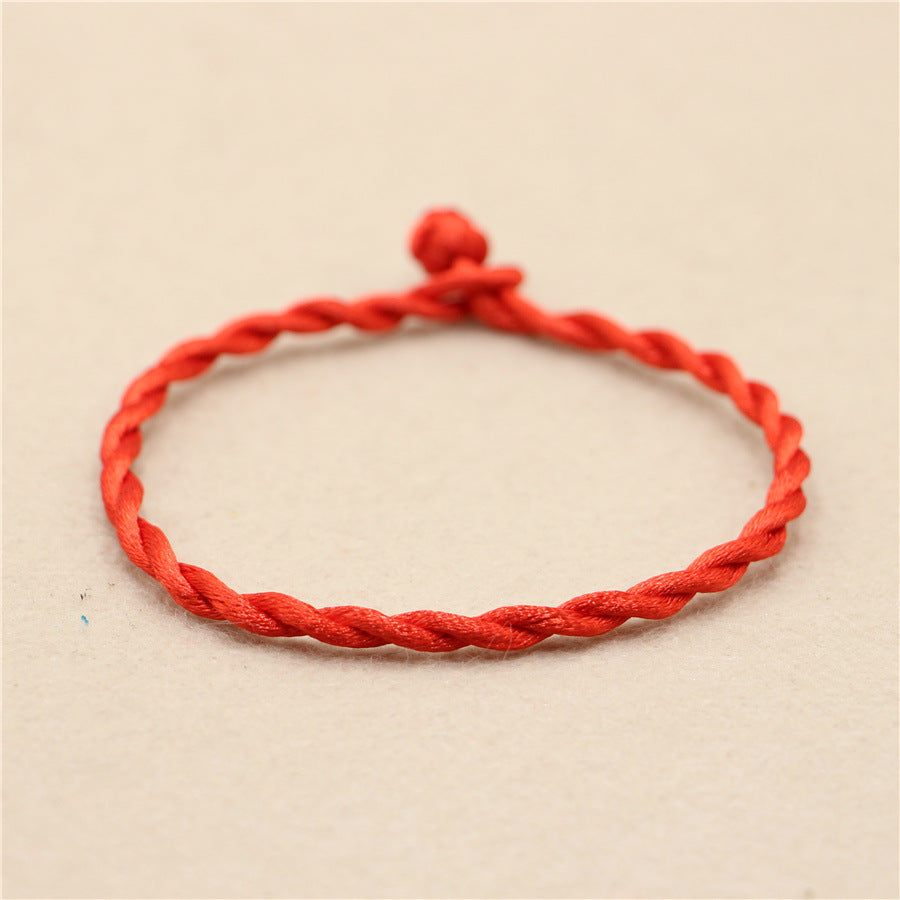 Simple Red Rope Braid Carrying Strap Bracelets