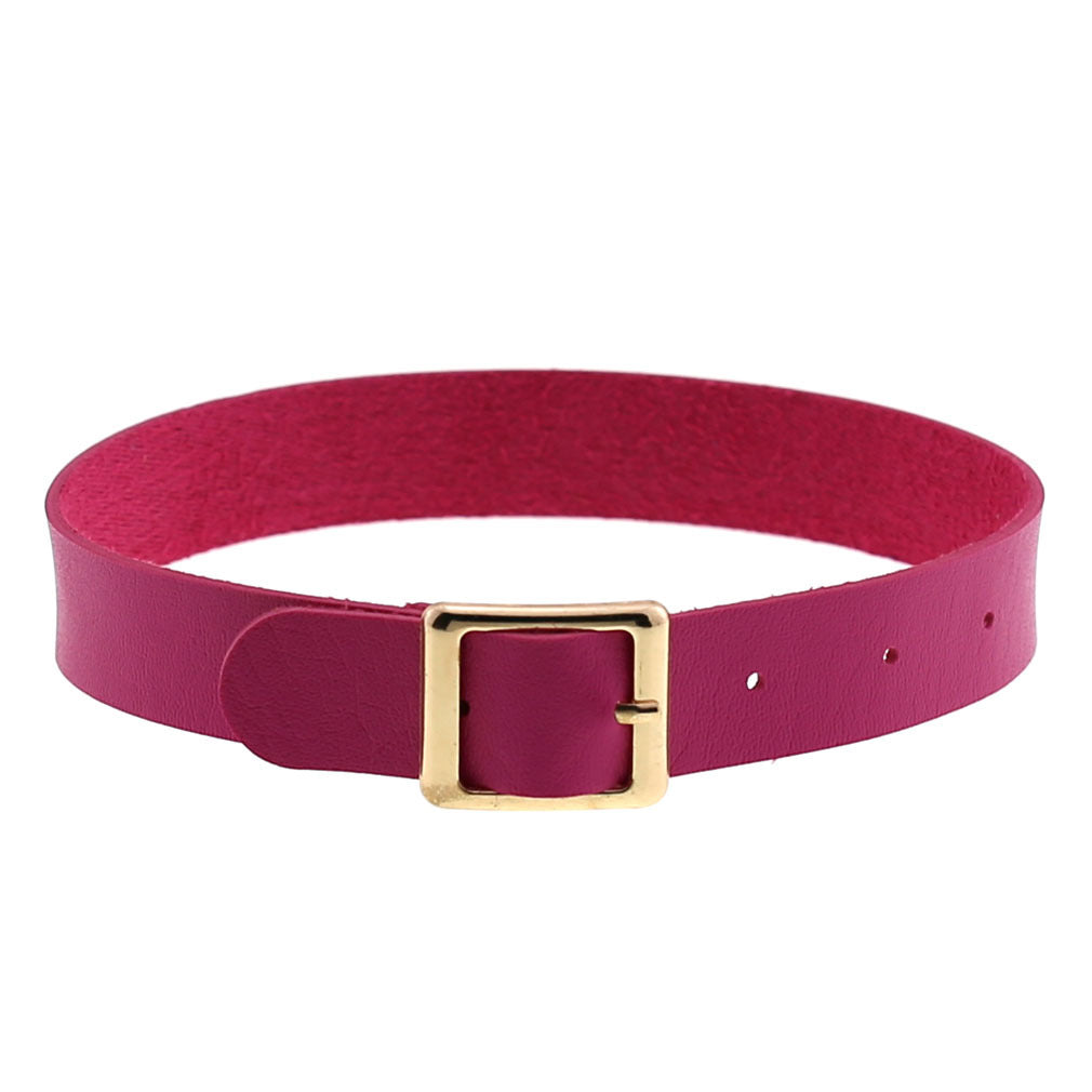 Rock Leather Female Neck Band Personality Collar