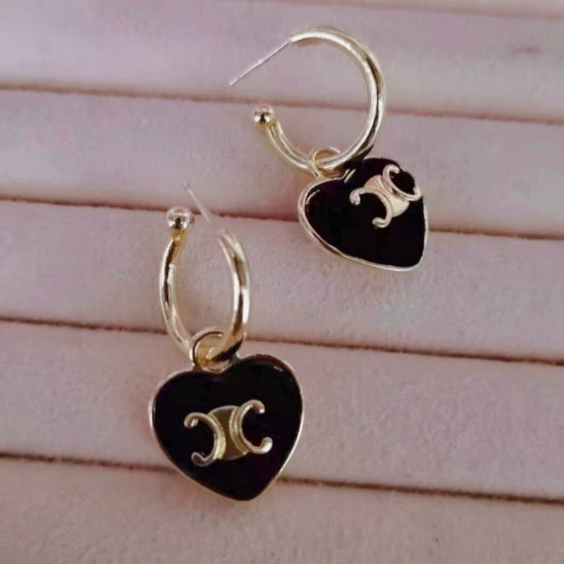 Simple Female Sier Light High-grade Small Ear Earrings