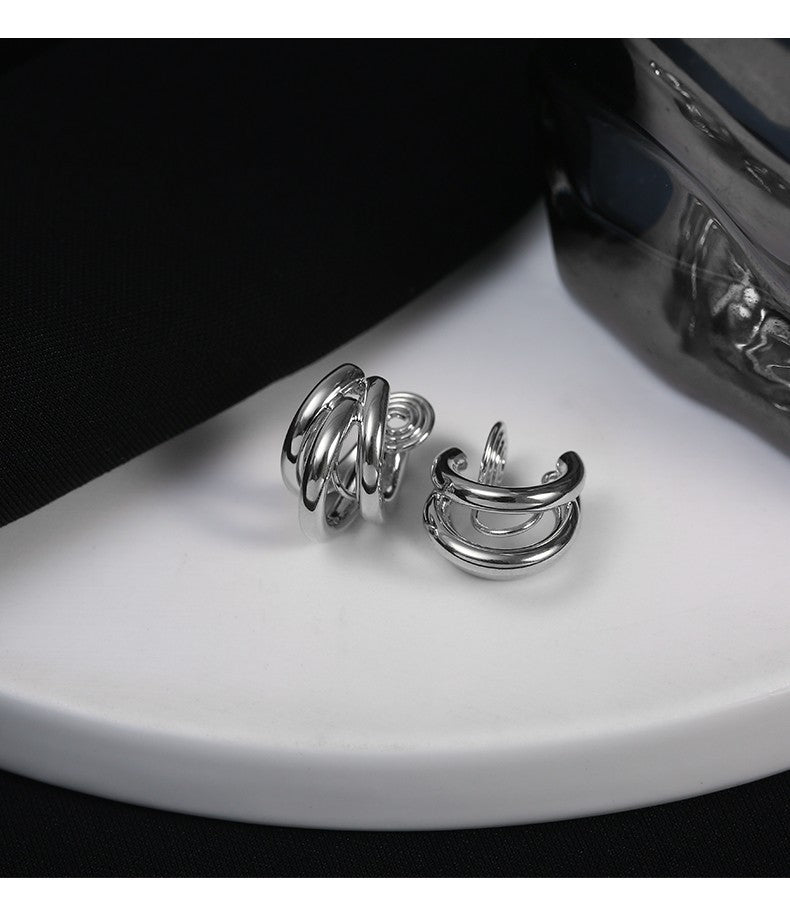 Women's Frosty Style Ear Clip Temperamental Minority Earrings