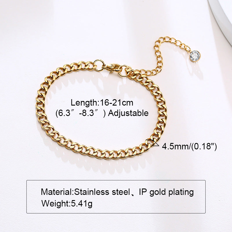 Lucky Tree Butterfly Wheat Triangle Geometric Gold Bracelets
