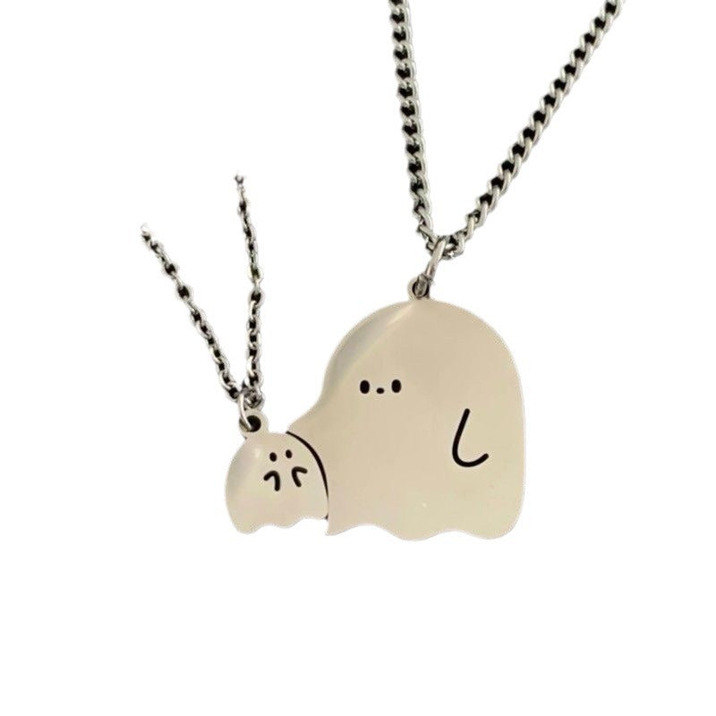 Small Big Cute Balls Stitching Girlfriends Protect Necklaces