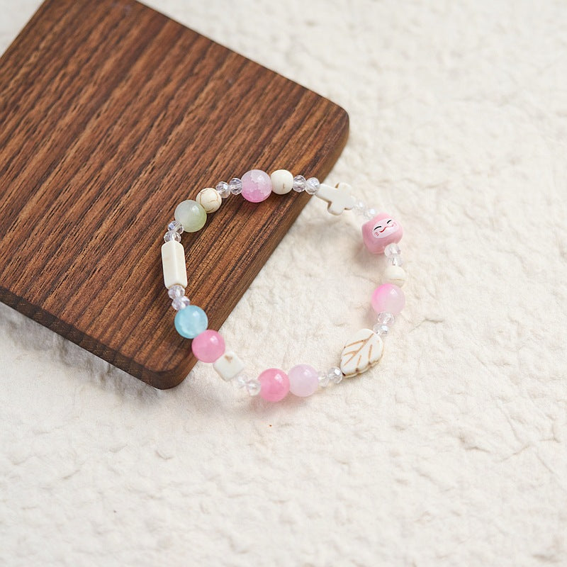 Women's & Men's Ceramic Weaving Ethnic Style Versatile High Bracelets