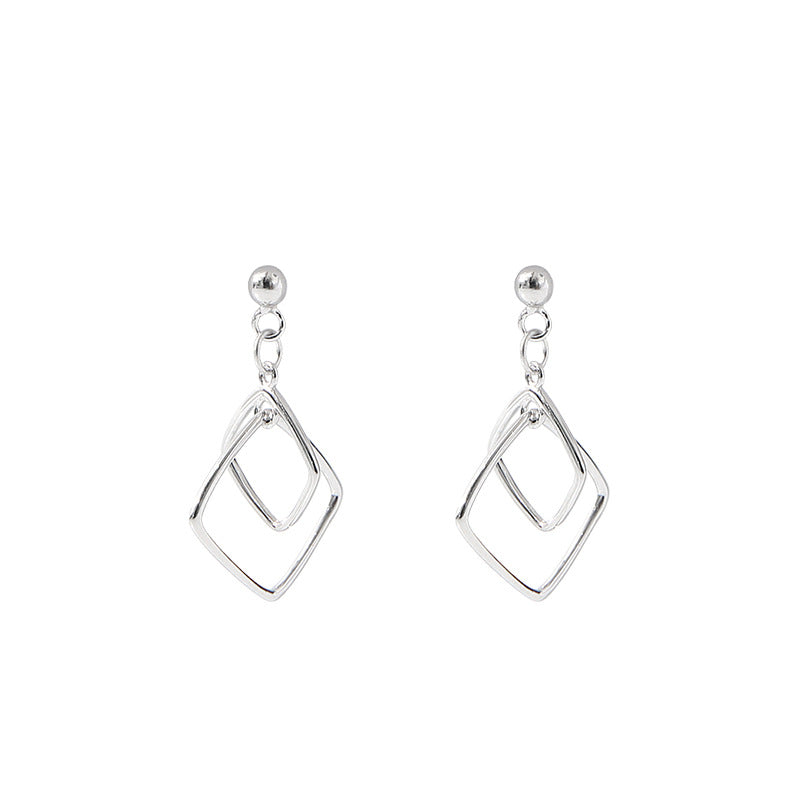 Square Elegant Personalized Cold Style Geometric Earrings