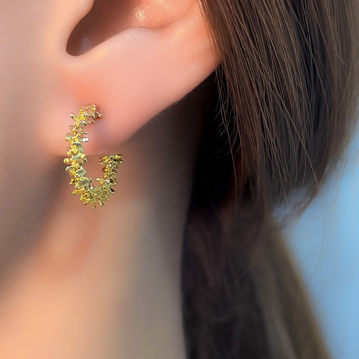 Sier Temperament French Style Special Interest Light Earrings