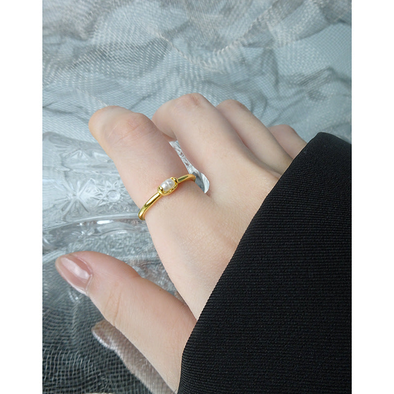 Light Luxury Design Versatile Geometric Natural Rings