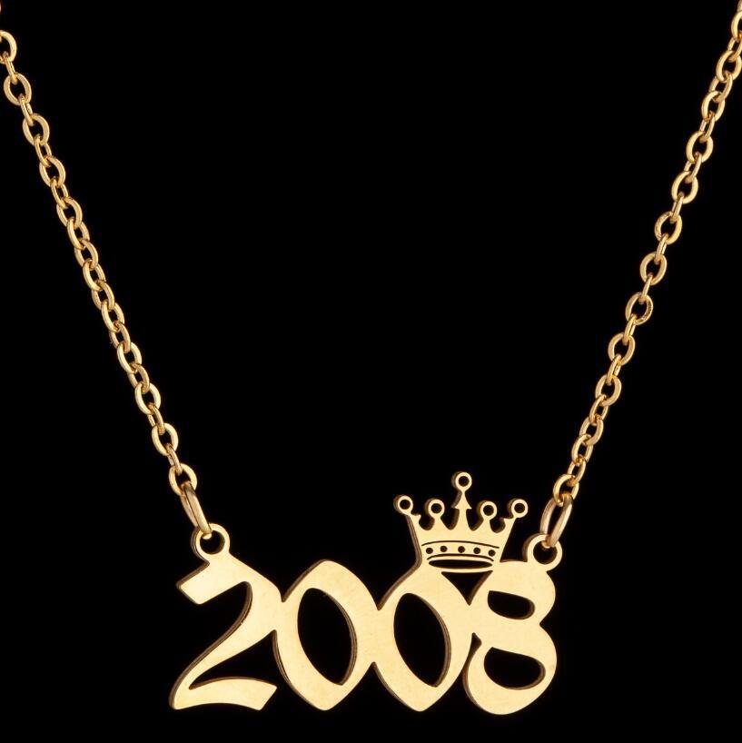 Women's Wind Lucky Digital Angel Clavicle Chain Necklaces