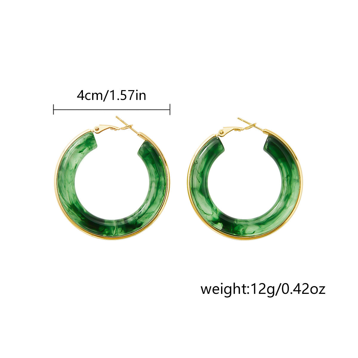 High-grade Exaggerated Vacation Style Stainless Steel Personality Affordable Luxury Earrings