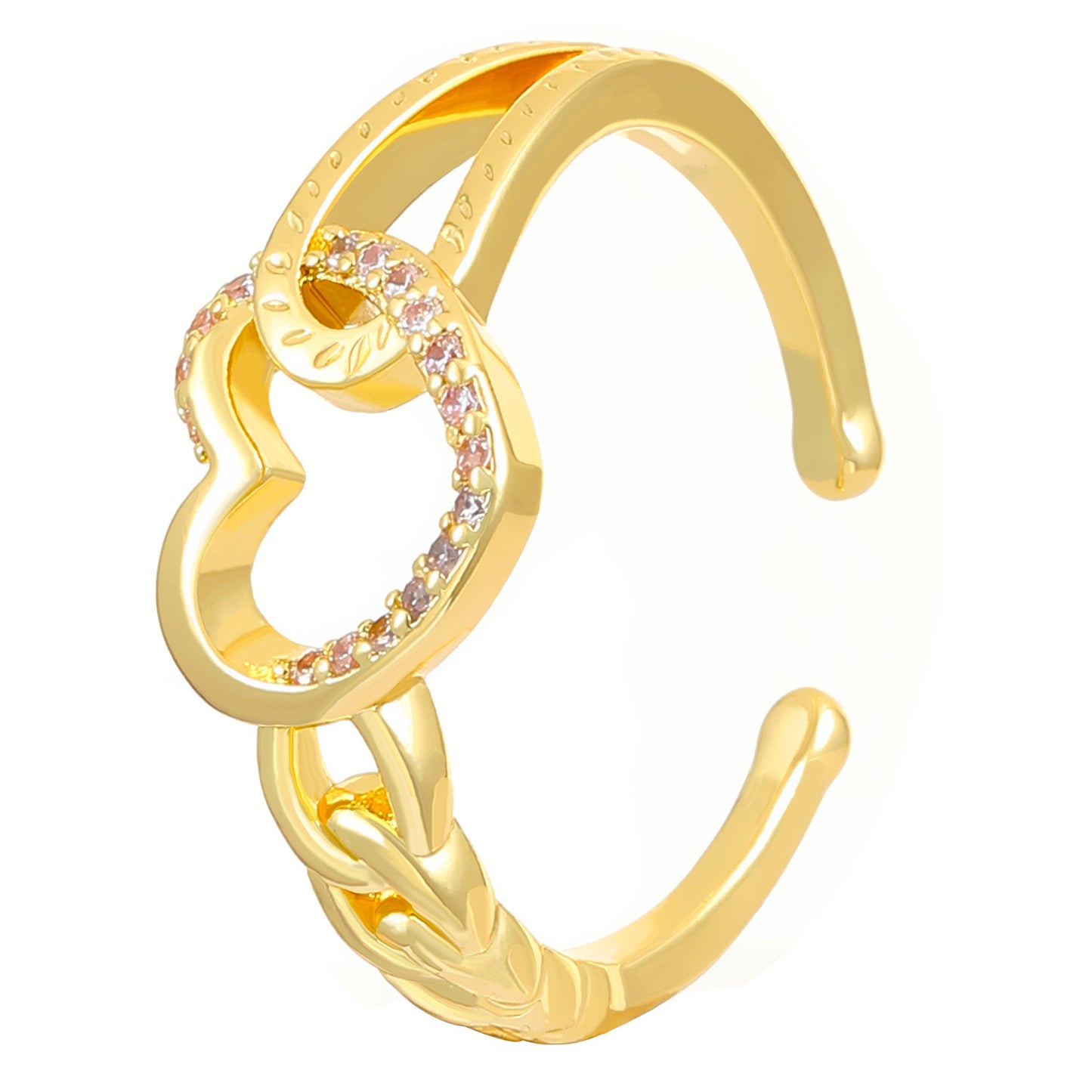 Love Cross Open Female Special Interest Rings