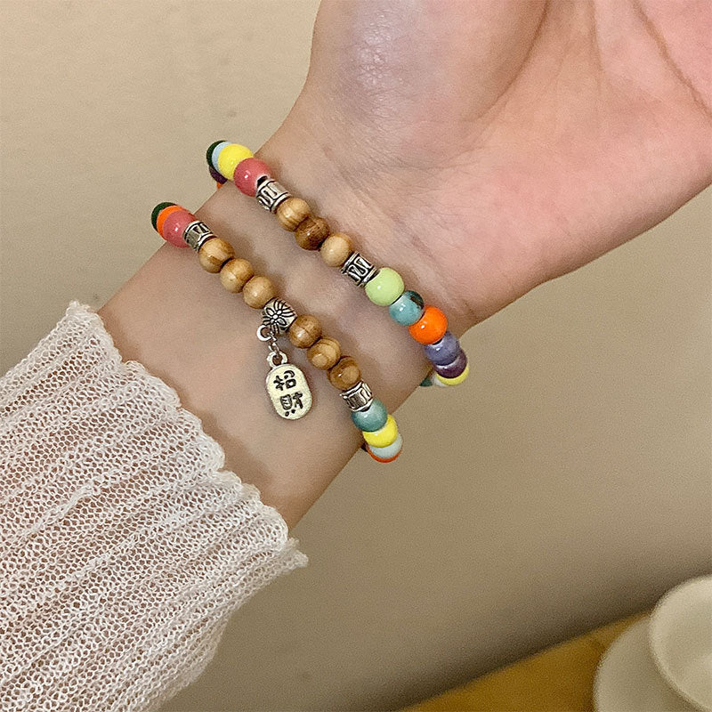 Niche Retro Chinese Beaded Handmade Stall Bracelets