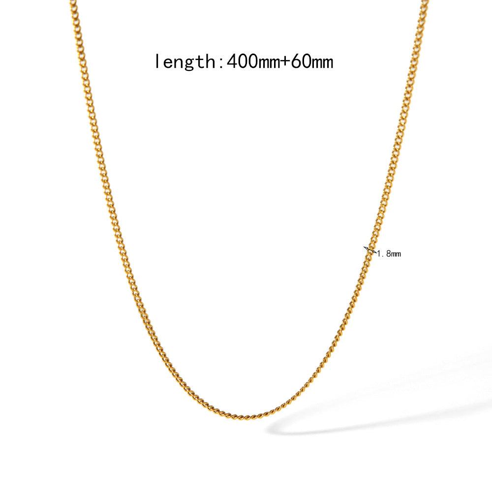 Gold Plating Chain Accessories Stainless Steel Snake Bones Necklaces