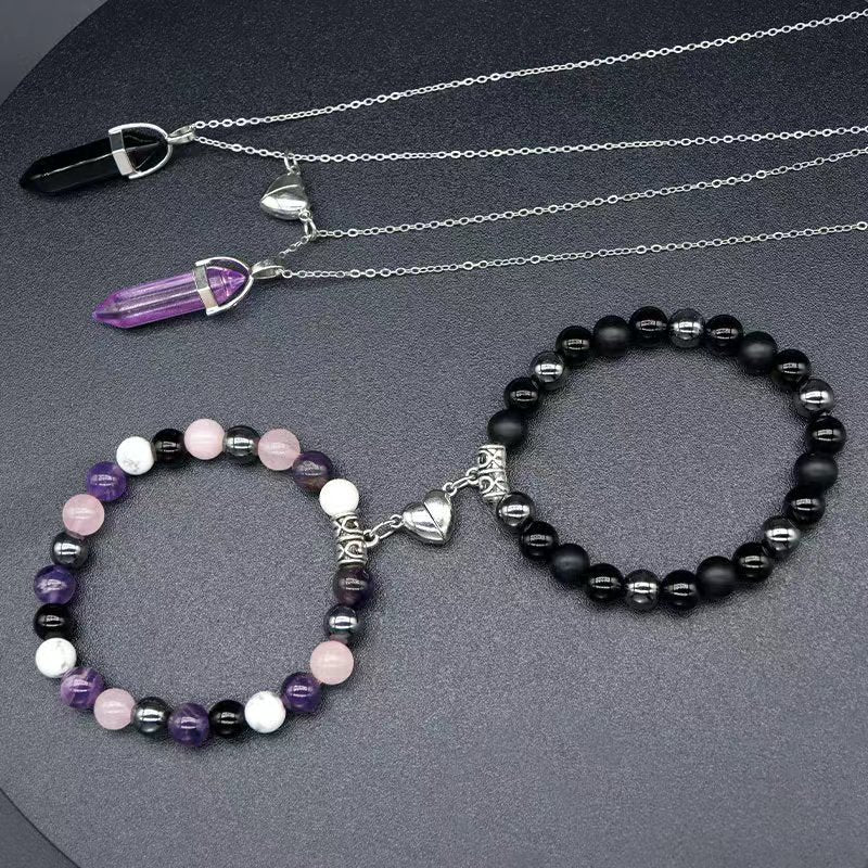 Variety Of Pink Jade White Turquoise Bracelets