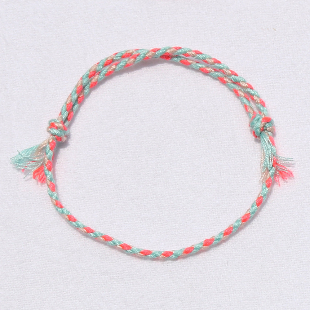Hand-woven Tibetan Hand Rub Thread Carrying Bracelets