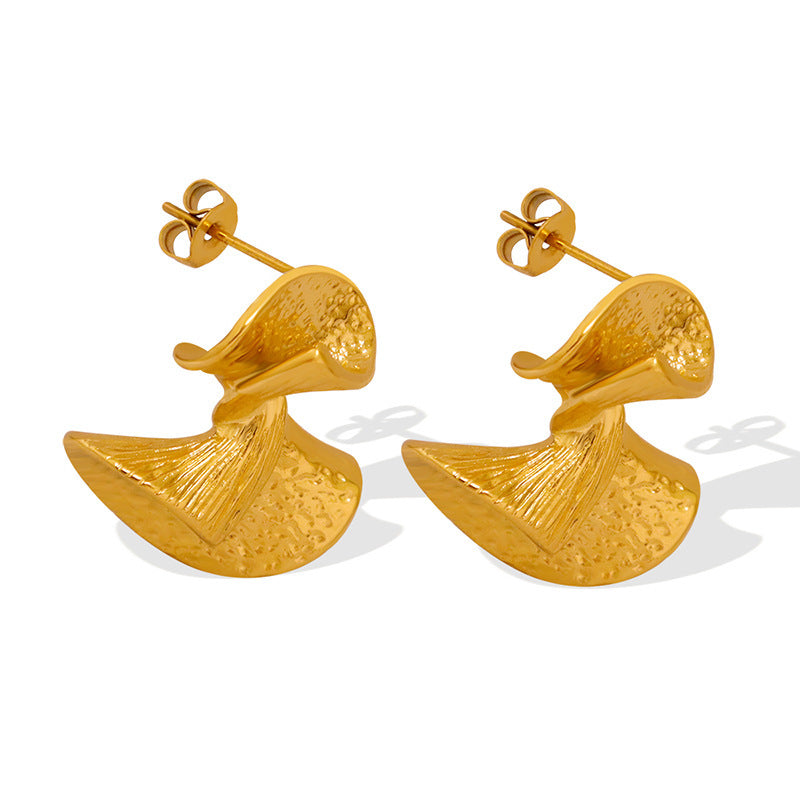 Style Unisex Accessories Personalized Retro Fan-shaped Earrings