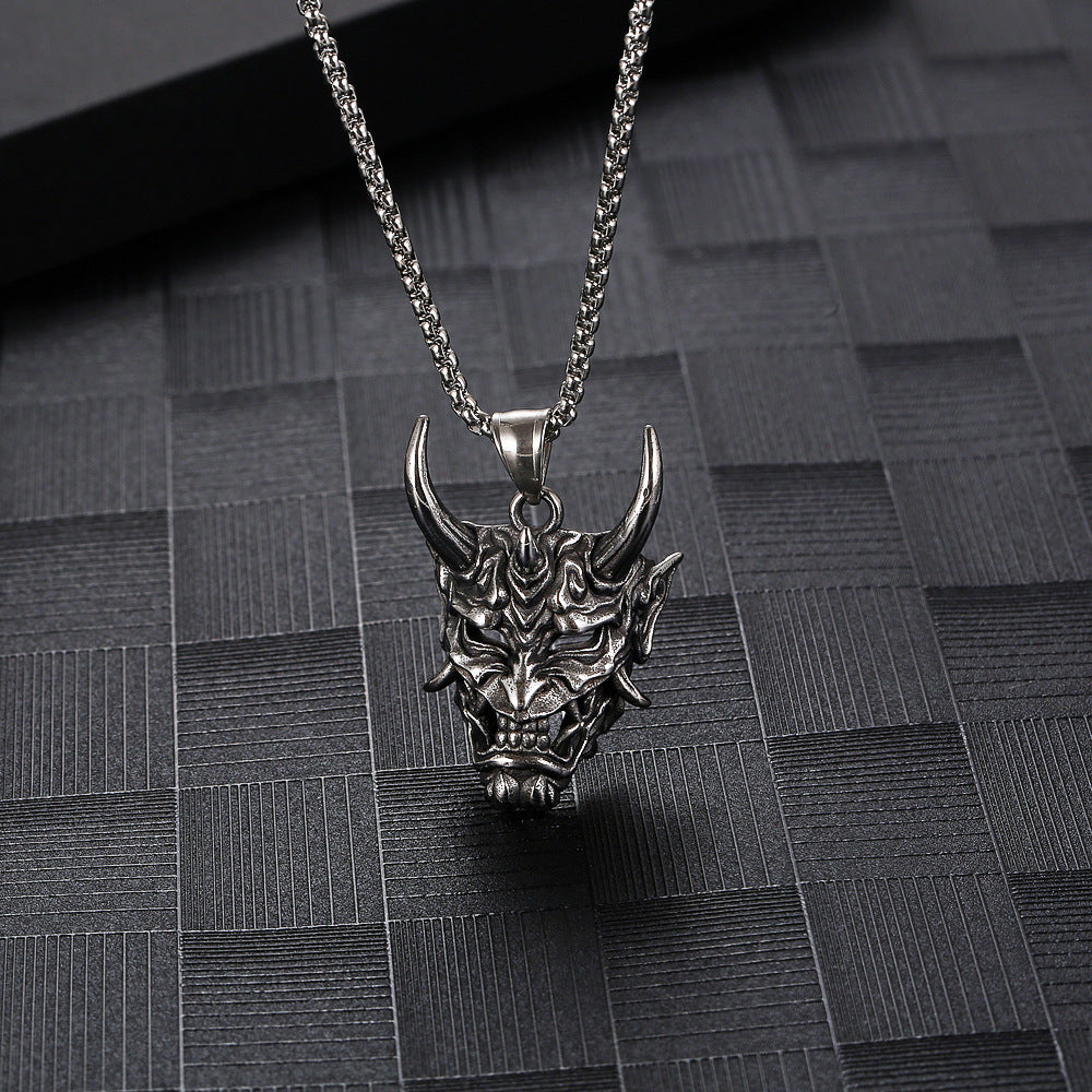 Men's Die-casting Pattern Six-pointed Star Trendy Cool Rock Necklaces