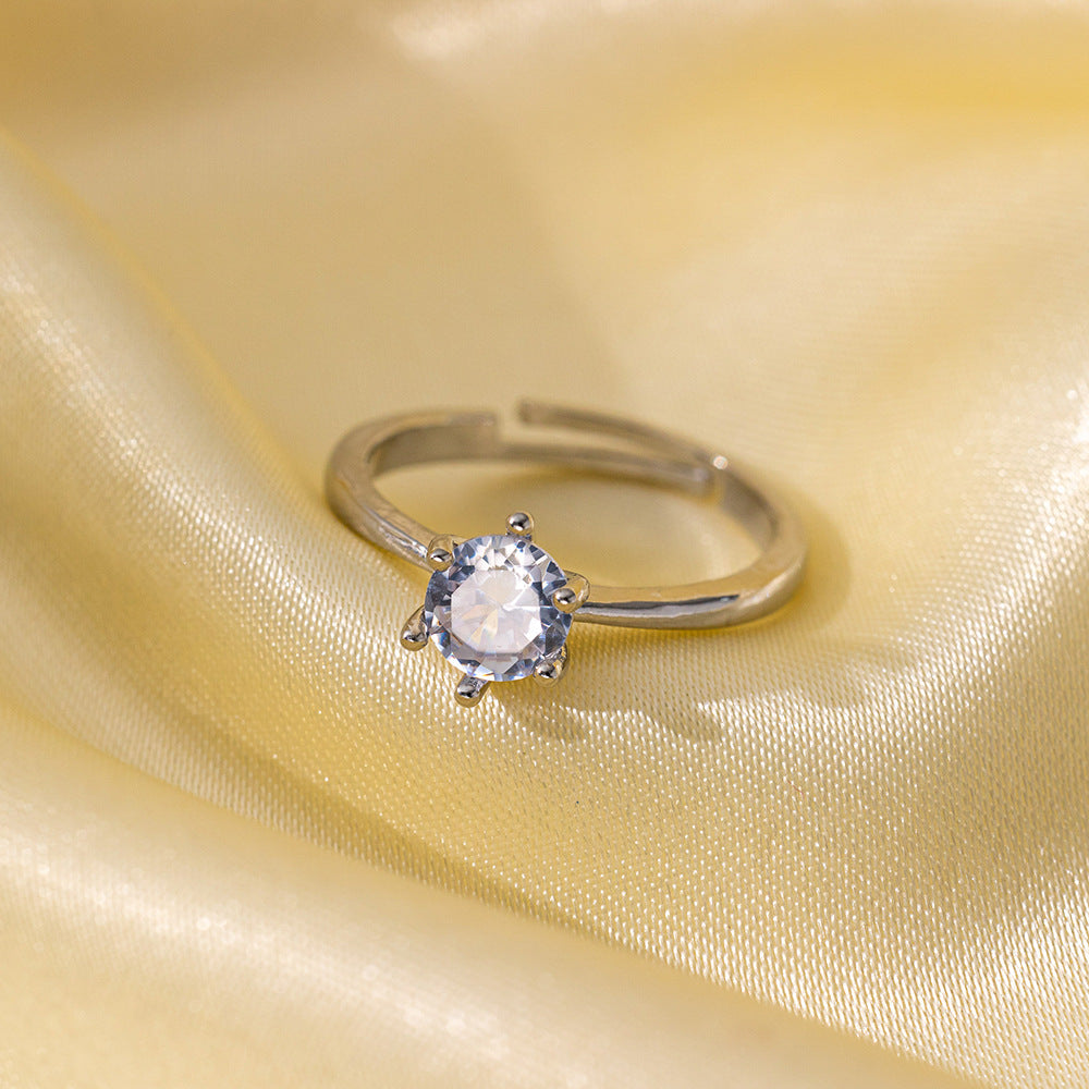Adjustable Simple Real Gold Electroplated Delicate Super Rings