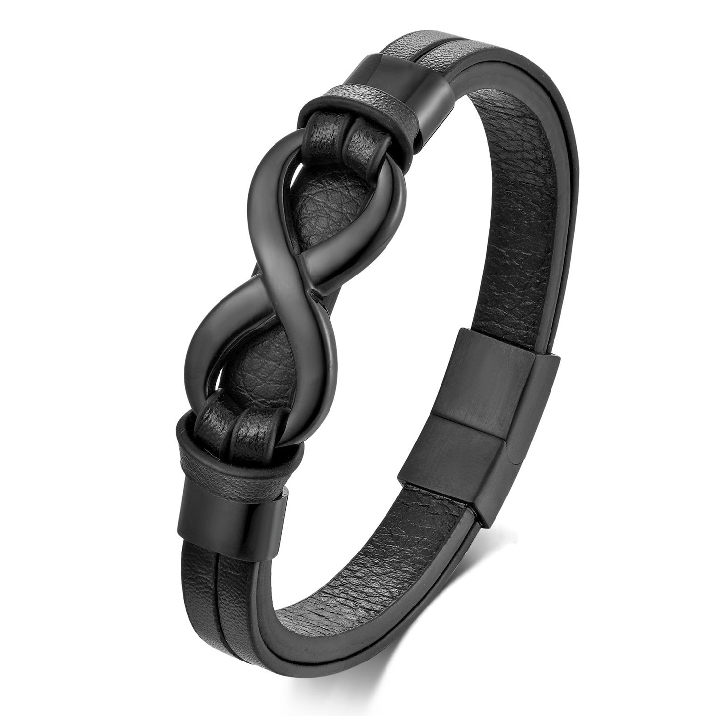 Leather Fashion Trend Words Infinite Symbol Bracelets