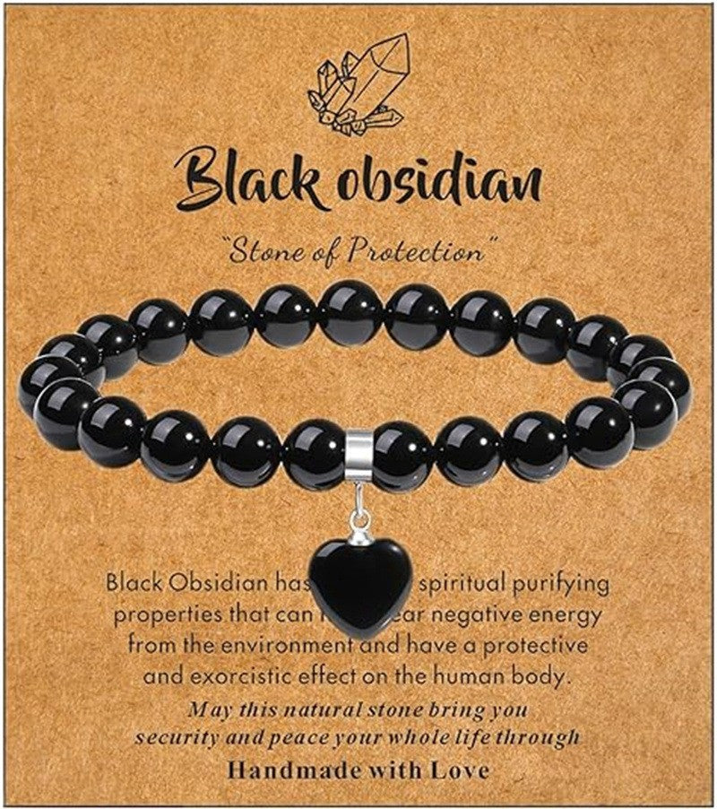 Women's & Men's Elastic String Beaded Love Creative Gifts Bracelet