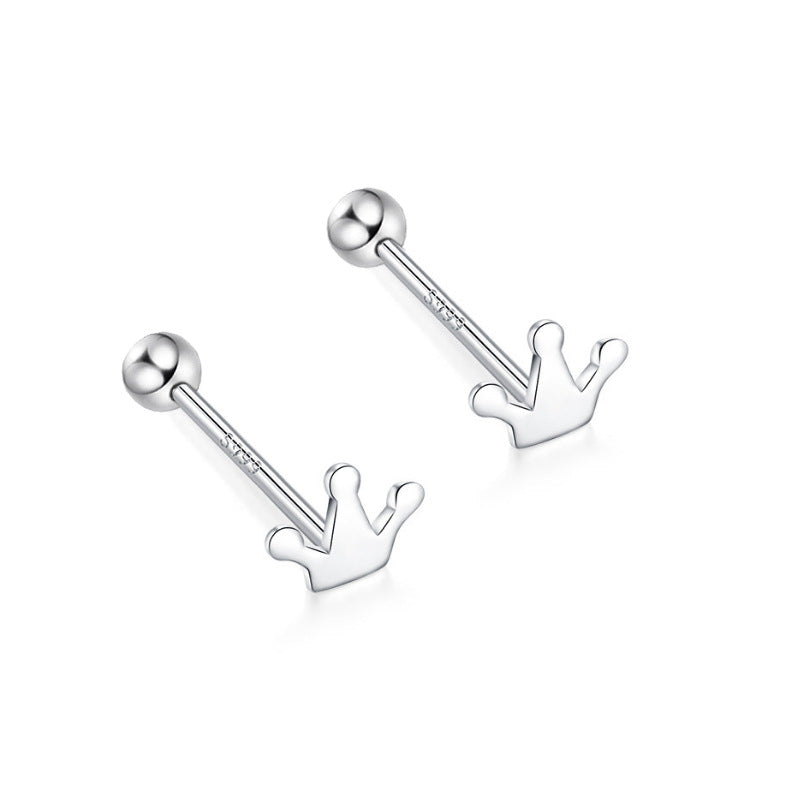 Pure Ear Korean Style Niche Screw Sleeping No Earrings