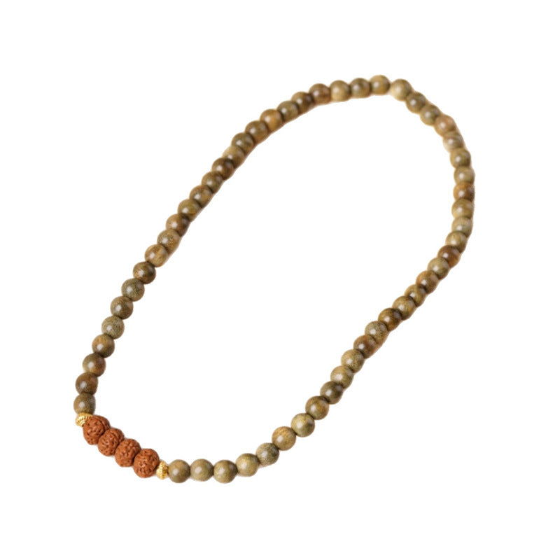 Circle With Round Beads National Style Single Green Bracelets