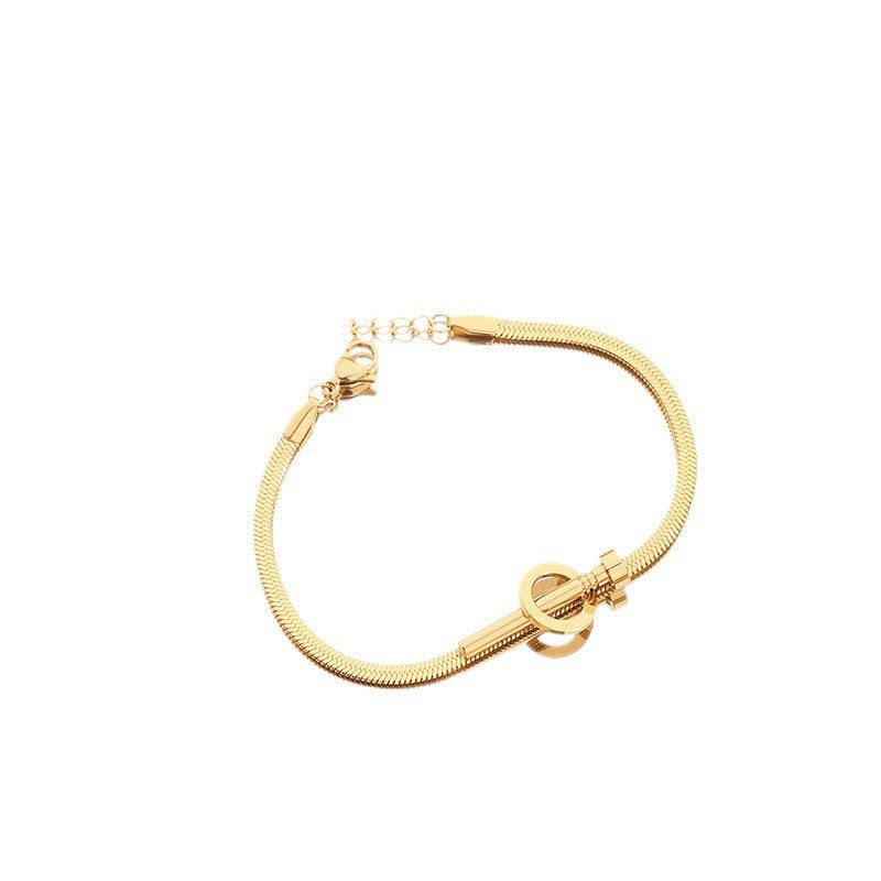 Nail Affordable Luxury Style Simple Female Gold Bracelets