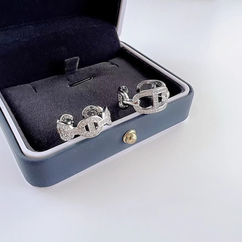 Rhinestone Zircon Pig Nose Female Fashion Personality Affordable Luxury Rings