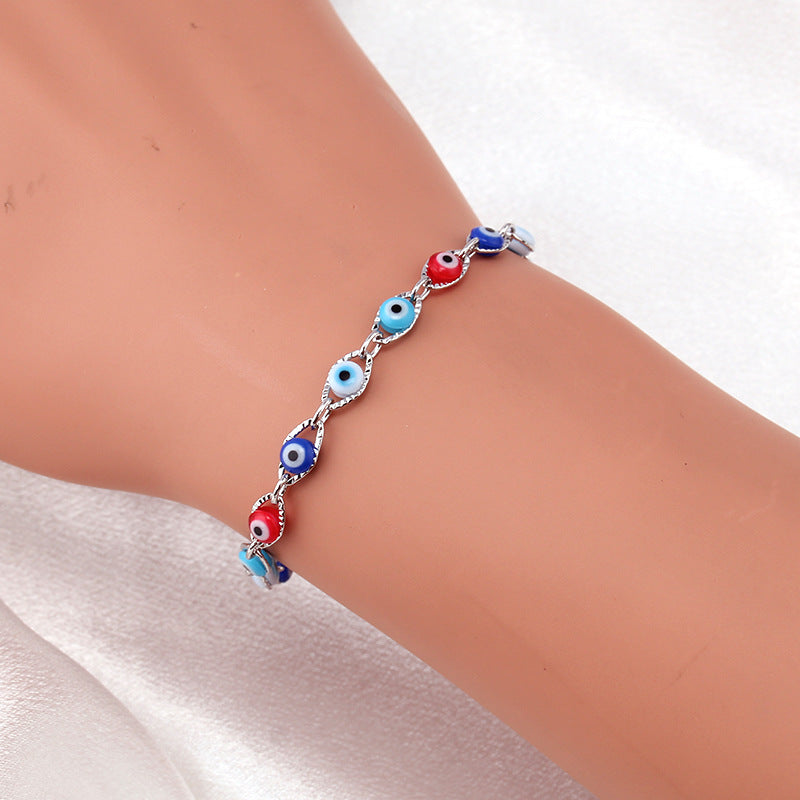 Design Simple Assorted Color Devil's Eye Bracelets