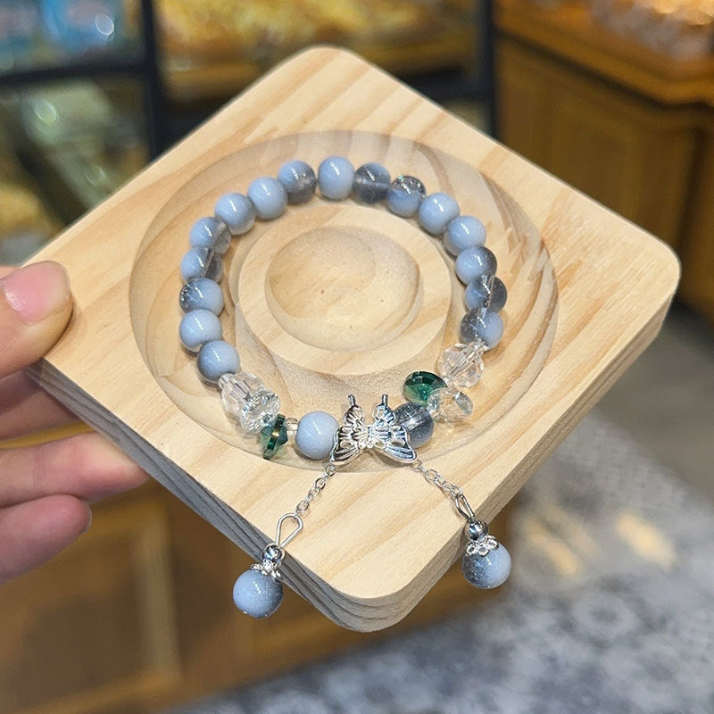 Butterfly Beaded Color Crystal Ice Crack Scenic Spot Hand Bracelets